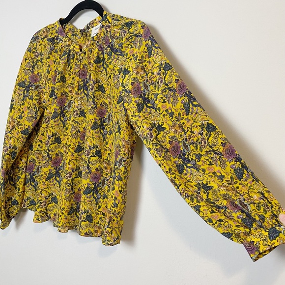 Madewell x Karen Walker Silk Print Gennaker Top - Picture 10 of 15